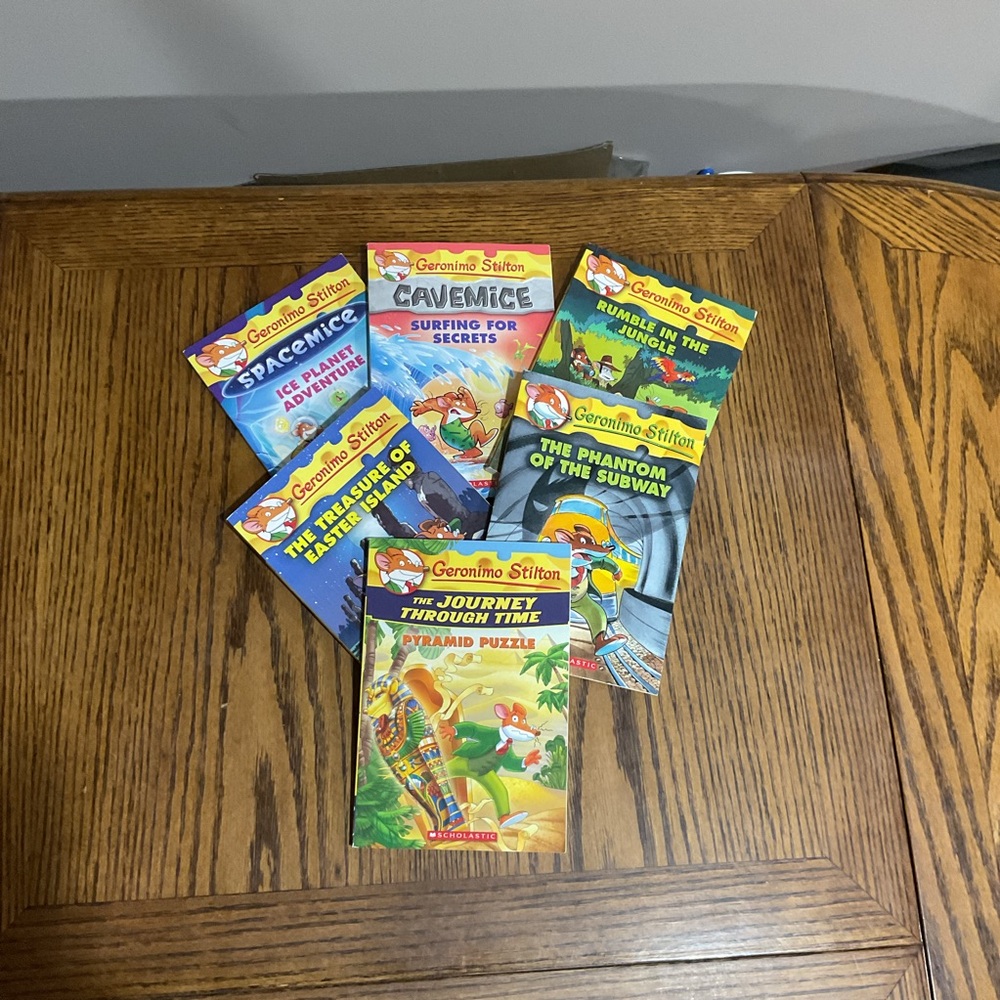 6 Scholastic Geronimo Stilton Adventure Chapter Books 📚